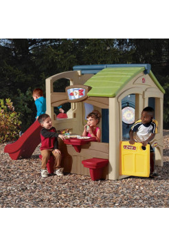 Детский домик  с горкой Все в одном